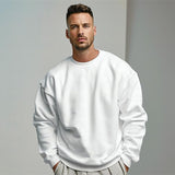 ChicMy-Fall Outfits - Men's Sweatshirt Pullover Black White Gray Crew Neck Sports Holiday Vacation Streetwear Cotton Fashion Daily Casual Spring &  Fall Clothing Apparel Hoodies Sweatshirts  Long Sleeve