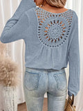 Chicmy- Knitted Crochet Casual Loose T-Shirt