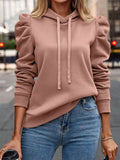 Chicmy- Hoodie Loose Casual Plain Hoodie