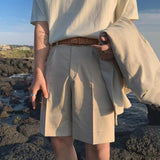 Chicmy- Cotton Suit Shorts