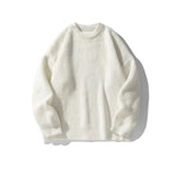 Chicmy- Pleated Knitted Round Neck Bottoming Sweater