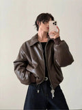 Chicmy- Maillard thickened PU Leather Jacket