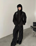 Chicmy- Contemporary Hoodie Wide-Leg Pants Suit