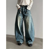 Chicmy- Wide-Leg Vintage Distressed Jeans