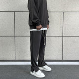 Chicmy- Side Splicing Slit Sweatpants