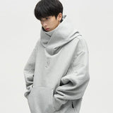 Chicmy- Oversize Fleece Hooded Ninja Sweatshirt