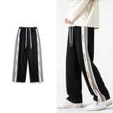 Chicmy- Stitching Side-stripe Track Pants