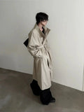 Chicmy- High Collar Belted Trench Coat