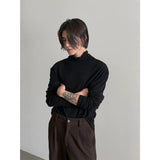 Chicmy- Wool Stacked Collar Long-Sleeved Pullover