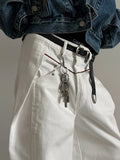 Chicmy- Deconstructed Wide-Leg Jeans