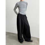 Chicmy- Wide-Leg Wool Blend Relaxed Pants