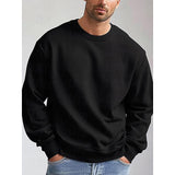 CHICMY- Men's Sweatshirt Pullover Black White Gray Crew Neck Sports Holiday Vacation Streetwear Cotton Fashion Daily Casual Spring &  Fall Clothing Apparel Hoodies Sweatshirts  Long Sleeve