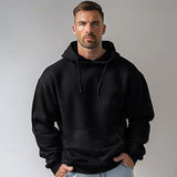 ChicMy-Fall Outfits - Men's Hoodie Black White Hooded Plain Sports & Outdoor Daily Holiday Cotton Streetwear Cool Casual Spring &  Fall Clothing Apparel Hoodies Sweatshirts  Long Sleeve