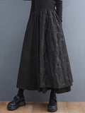 CHICMY-Graduation gift, graduation evening dress Solid Color Jacquard Elasticity Asymmetric Loose A-Line Skirts Bottoms