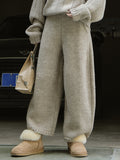 Chicmy-Casual Loose Wide Leg Solid Color Pants