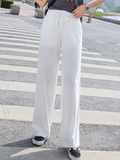 ChicmyCasual Plain Lace-Up Pants