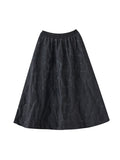 CHICMY-Graduation gift, graduation evening dress Solid Color Jacquard Elasticity Asymmetric Loose A-Line Skirts Bottoms