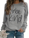 ChicmyText Letters Loose Casual Sweatshirt