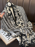 Chicmy-Chic Printed Silk Imitation Warm Shawl&Scarf