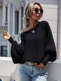 Chicmy-Casual Loose 6 Colors Off-The-Shoulder Long Sleeves Sweater Top