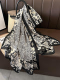 Chicmy-Chic Printed Silk Imitation Warm Shawl&Scarf