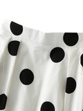 Chicmy-Polka-Dot Loose Skirts Bottoms