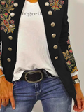 ChicmyCasual Loose Embroidery Twill Jacket