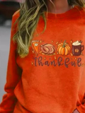 ChicmyLoose Halloween Raglan Sleeve Casual Sweatshirt