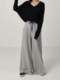 Chicmy-Casual Solid Column Wide Leg Pants