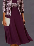 Chicmy JFN Ethnic Urban Party Formal Occasion Two-Piece Set Dress with Cardigan