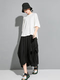 Chicmy-Original Solid Batwing Sleeve T-Shirts Tops