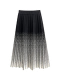 CHICMY-Graduation gift, graduation evening dress Pleated Gradient Loose A-Line Skirts Bottoms