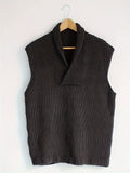 ChicMy-Fall Outfits Plus Size Men's Solid Knit Vest Spring Fall Winter Sleeveless Sweater, Men's Clothing