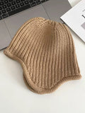 Chicmy-Casual Keep Warm Solid Color Hats&Caps
