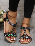 ChicmyCasual Vacation Soft Comfortable Woven Hollow Sandals