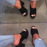 Christmas Gift Chicmy Slippers Womens Non Slip High Heel Ladies Fashion Sandals Female Casual Summer Shoes Women's Sandalias