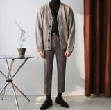 ChicMy-Fall Outfits -Korean style, Korean men's outfit, minimalist style, street fashion Plaid Cardigan Spring Outfits, Autumn Outfits Winter Outfits