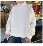 Chicmy-Graduation gift, Coachella Valley Music Festival Look,Loose Knitted Warm Turtleneck Men Sweater