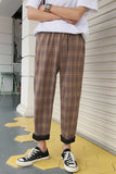 Chicmy-Graduation gift, Coachella Valley Music Festival Look,Long Hip Hop Plaid Slim Pants