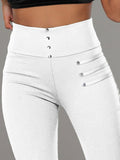 ChicmyRegular Fit Plain Casual Pants