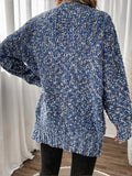 ChicmyFlecked Knit Drop Shoulder Cardigan