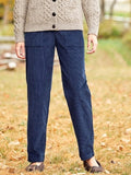 ChicmyWomen's Wide-Wale Corduroy Pull-On Pants