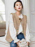 Chicmy-Vintage Urban White Loose Puff Sleeves Blouse