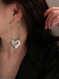 Chicmy-Simple Normcore Heart Shape Earrings Accessories