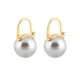 Chicmy-Black Pearl Earrings  Available in White Champagne Grey Gold and Black  Pearl Dangle Earrings