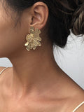 Chicmy-Vintage Alloy Flower Earrings