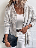 ChicmyKnitted Hoodie Cardigan