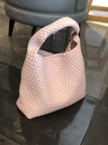 Chicmy-Solid Color Woven Handbags Bags