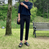 Chicmy-Korean style, Korean men's outfit, minimalist style, street fashion No. 1770 HALF SLEEVE SHI