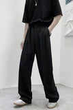 Chicmy-Graduation gift, Coachella Valley Music Festival Look,High Waist Loose Belted Straight Long Pants